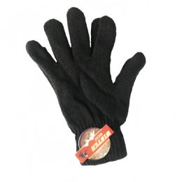 72 Pieces Mens Magic Gloves - Knitted Stretch Gloves