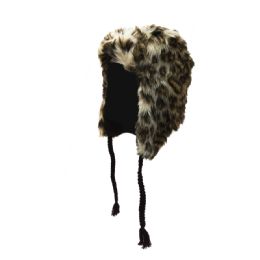 72 Wholesale Fleece Lined Faux Fur Trapper Hat With Tassels