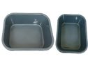 24 Units of Rectangular Dishpan, Grey - Frying Pans and Baking Pans