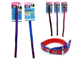 144 Pieces Cushioned Dog Collar Size Large - Pet Collars and Leashes