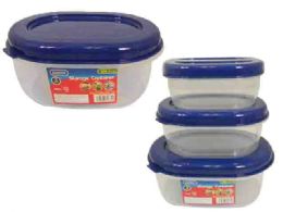 48 Pieces 3pc Oval Food Containers - Food Storage Containers