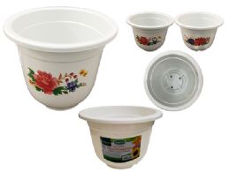 48 Wholesale Flower Pot Planter, White Color