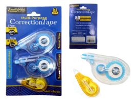 144 Pieces 3-Piece Correction Tapes - Correction Items