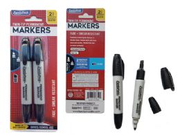 144 Wholesale 2 Piece 2-Tip Permanent Markers