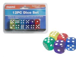 144 Pieces 12 Piece Dice Set - Playing Cards, Dice & Poker