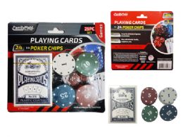 48 Pieces Playing Card And 24 Poker Chips - Playing Cards, Dice & Poker