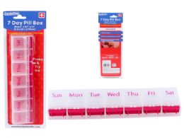 144 Pieces 7 Day Pill Box - Pill Boxes and Accesories