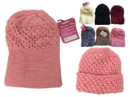 144 Wholesale Womens Winter Hat Assorted Color