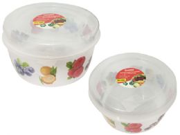 48 Wholesale Round Printed Food Container