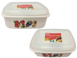48 Pieces Rect Printed Food Container - Food Storage Containers