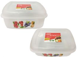48 of Rectangle Printed Food Container