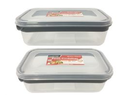 48 Wholesale Food Container Grey