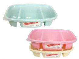 72 Pieces 3 Section Rect Food Container - Food Storage Containers