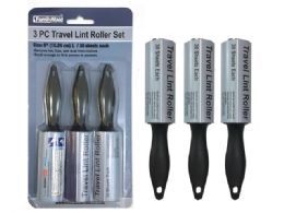 144 of 3 Pack Travel Lint Rollers 30 Sheets Each