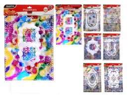 144 Wholesale 2 Piece Placemats Assorted Rainbow Design