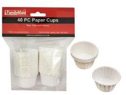 96 Wholesale 40 Piece Paper Cups
