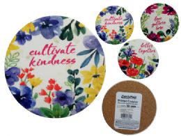 72 Pieces Printed Coaster Round - Coasters & Trivets