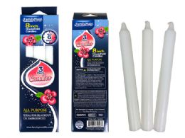 96 Pieces 3 Piece White Household Candles - Candles & Accessories