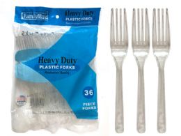 48 Pieces Heavy Duty Restaurant Quality - Disposable Cutlery