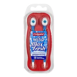 12 Pieces Colgate Max Fresh Peppermint Wisp - Hygiene Gear
