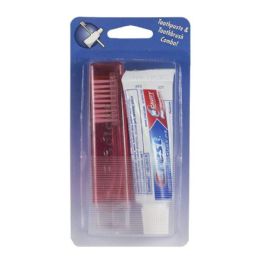 6 Wholesale Crest Regular Toothpaste & Travel Toothbrush - 0.85 Oz. Carded