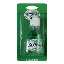 6 Pieces Crest Scope Mint Mouthwash Carded 1.2 Oz. Carded Travel Size - Hygiene Gear