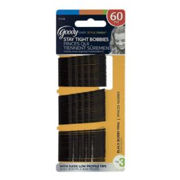 6 Pieces Black Bobby Pins Card Of 60 - Hair Products