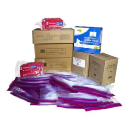 100 Wholesale Unisex Toiletry Kit For Kit Packing Event, 7 Piece Pack
