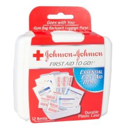 48 Wholesale Johnson & Johnson First Aid Kit - 12 Piece Set