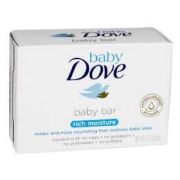 24 Units of Travel Size Dove Soap Baby Dove Baby Bar Soap 3.17 Oz. - Baby Beauty & Care Items