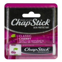 12 Wholesale Travel Size Chapstick Classic Cherry Lip Balm 0.15 Oz. Stick
