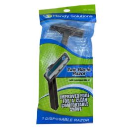 72 Wholesale Handy Solutions Twin Blade Razor Pack Of 1