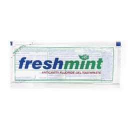 Freshmint 0.28 Oz. Single Use Clear Gel Anticavity Fluoride Toothpaste Packet