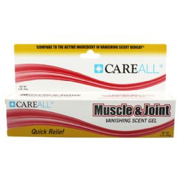 72 Wholesale Careall 3 Oz. Muscle & Joint Gel