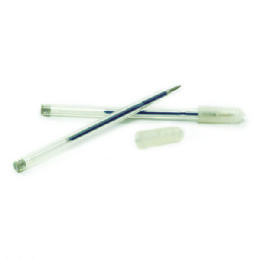 1440 Wholesale 4 Inch Clear Flexible Blue Ink Pen With Cap
