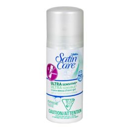 48 Pieces Travel Size Shave Gel Satin Care Ultra Sensitive Shave Gel 2.5 Oz. - Hygiene Gear