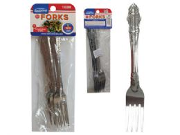 96 Pieces 6pc Stainless Steel Forks - Kitchen Cutlery