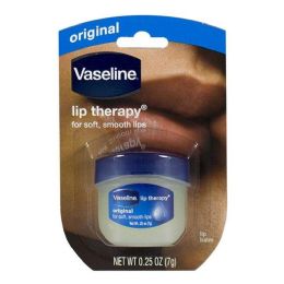48 Wholesale Travel Size Vaseline Lip Therapy Vaseline Lip Therapy Original 0.25 Oz. Jar