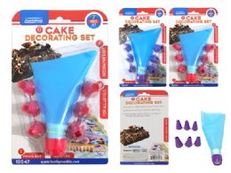 72 Wholesale 7pc Silicone Cake Decorating Kit