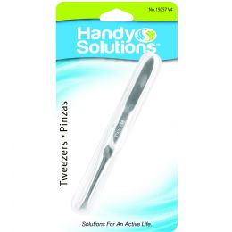 12 of Handy Solutions Slant Tip Tweezers - Card Of 1