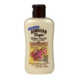 24 Wholesale Travel Size Hawaiian Tropic Sheer Touch Sunscreen Lotion Spf 30 2 Oz.