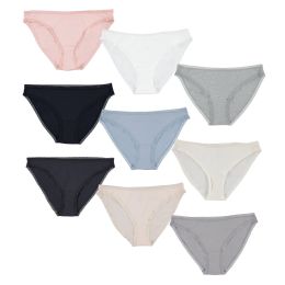 Yacht & Smith Womens Cotton Lycra Underwear, Panty Briefs, 95% Cotton Soft Assorted Colors, Size Small - Samples