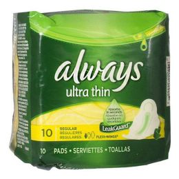 12 Pieces Thin Maxi Pads Pack Of 10 - Hygiene Gear