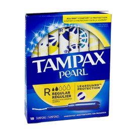12 of Tampax Pearl Tampons Regular Unscented - 18 Ct.