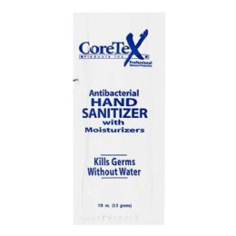 250 Pieces Coretex Hand Sanitizer Gel 1/8 Oz. Foil Packet - Hygiene Gear