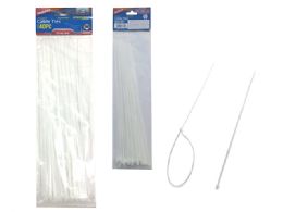 144 Wholesale 40pc White Cable Ties