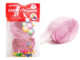 96 Wholesale 2pc Light Pink Streamers