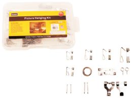 72 Pieces 123pc Picture Hanging Kit With Tool Box - Tool Sets