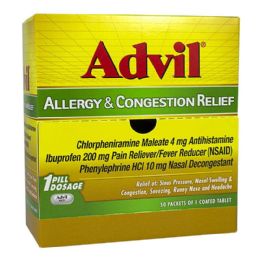 50 Wholesale Travel Size Allergy Congestion Relief - Pack Of 1