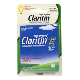 24 Wholesale Travel Size Claritin Allergy Non Drowsy Pack Of 1